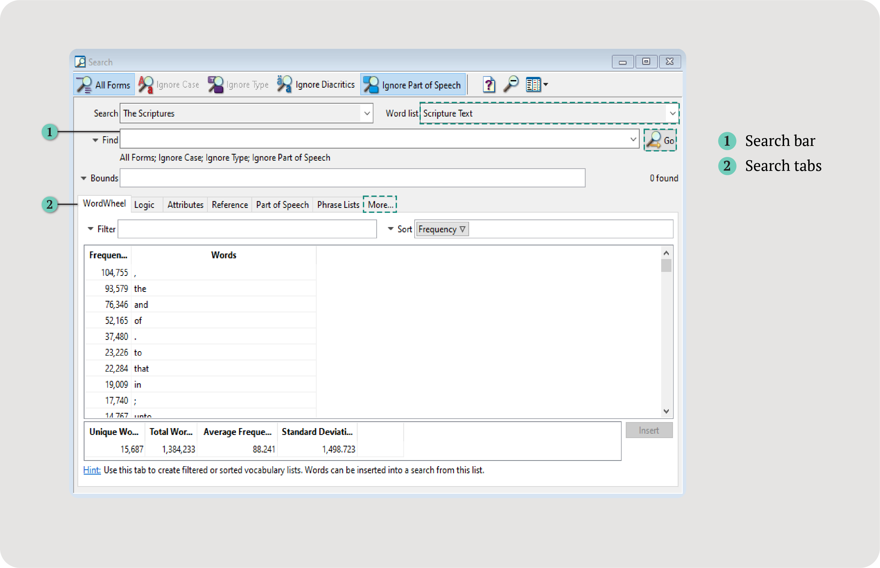 Search Window